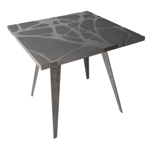 Filodifumo Ventura V3 Lava Stone & Steel Garden Table by Riccardo Scibetta & Sonia Giambrone for MYOP