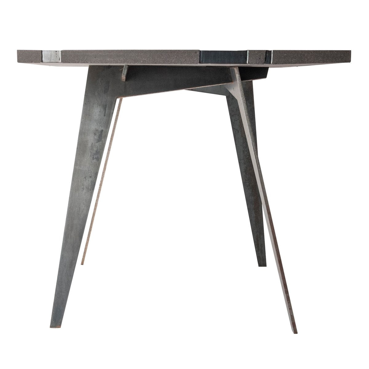 Filodifumo Ventura V3 Lava Stone & Steel Garden Table by Riccardo Scibetta & Sonia Giambrone for MYOP