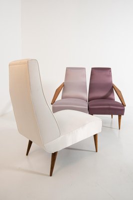 Fils Edition Armchairs by Gio Ponti, 1955, Set of 3-RCE-1099695