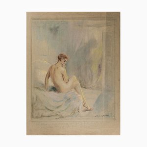 Finally You Will Believe That... - Original Pastel Drawing by W. Hablett Early 20th Century-ZCI-760921