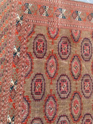 Fine Antique Large Turkmen Rug-YMM-1061979