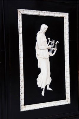 Fine Carved and Ebonized Bar Cabinet, 1920s-RCE-1442091