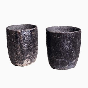 Fine Swedish Iron Garden Vases, 19th Century, Set of 2-SA-1060473