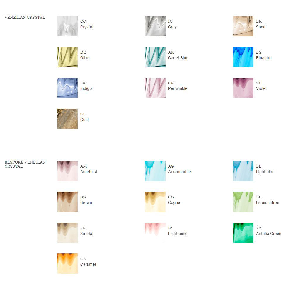 RAN - Venetian crystal table lamp (Dimension - Ø33xH73 / Crystal - VENETIAN CRYSTAL)