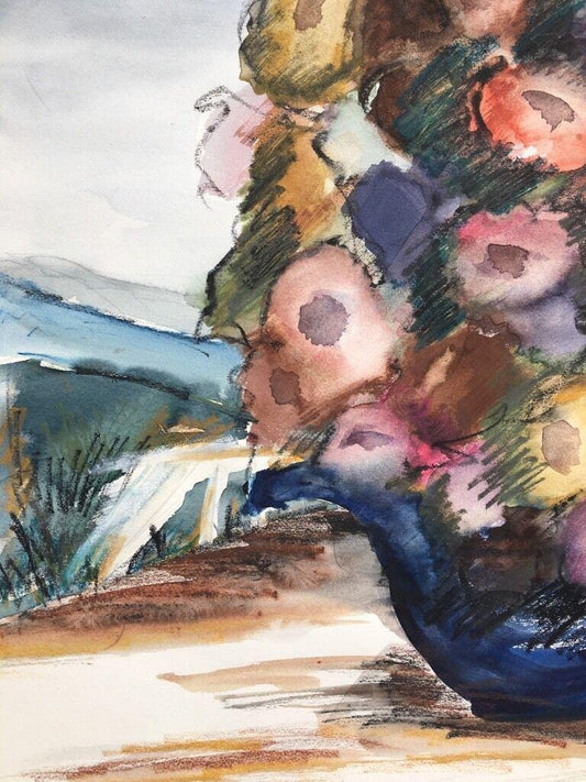 Finke Ingeborg, Summer Bouquet, 1989, Watercolor