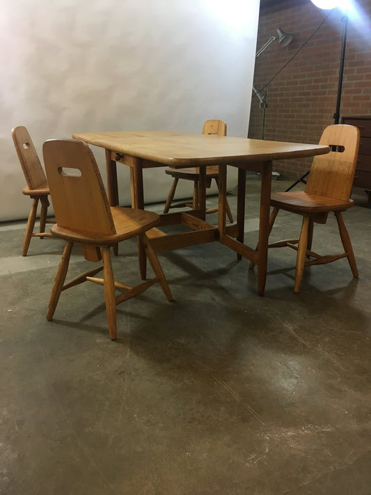 Finnish Dining Set by Eero Aarnio for Laukaan Puu, 1960s