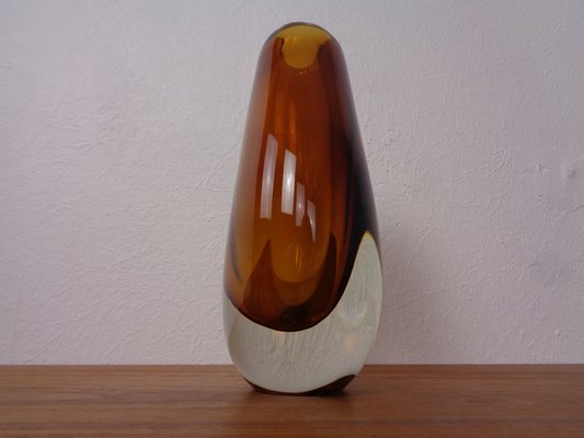 Finnish Glass Vase by Armando Jacobino for Oy Kumela, 1950s-RDW-1785484