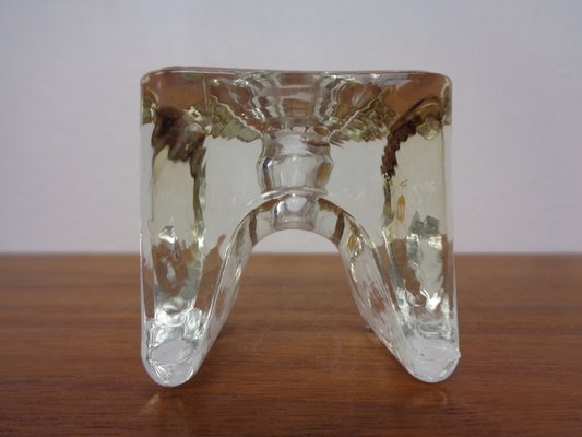 Finnish Ice Glass Candlesticks by Timo Sarpaneva for Juhava, 1970s, Set of 4-RDW-1730010