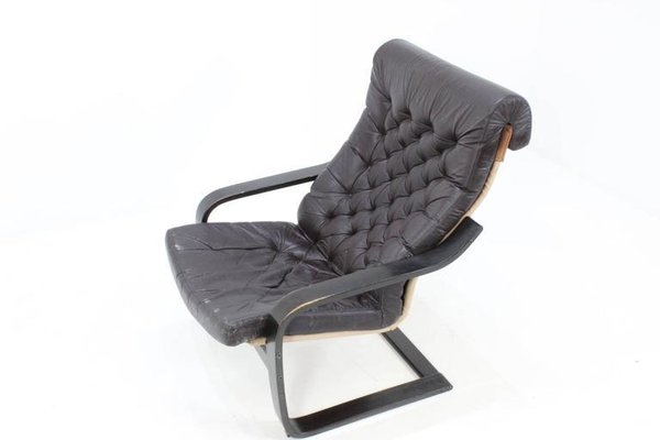 Finnish Leather Armchair, 1972-TZ-592148