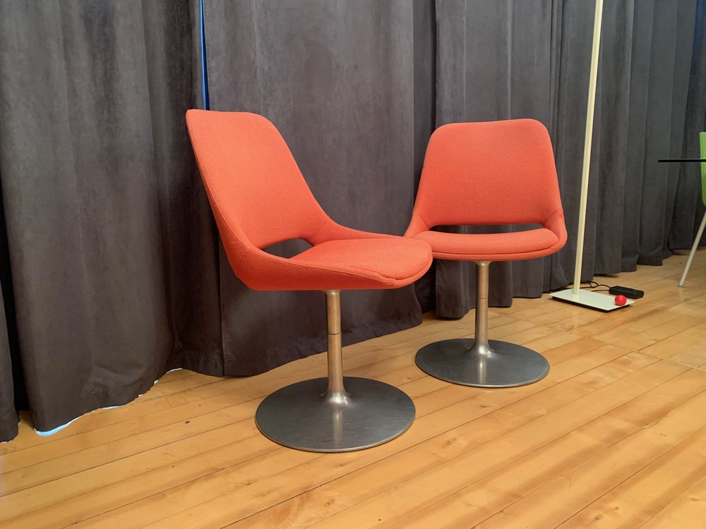 Finnish Polaris Swivel Chairs by Eero Aarnio for Asko Export, 1970s, Set of 2