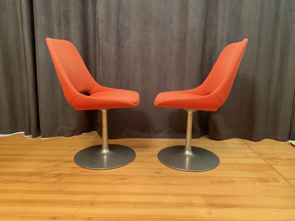 Finnish Polaris Swivel Chairs by Eero Aarnio for Asko Export, 1970s, Set of 2