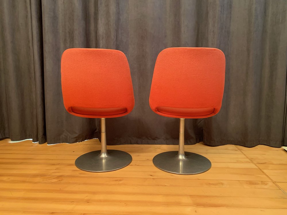 Finnish Polaris Swivel Chairs by Eero Aarnio for Asko Export, 1970s, Set of 2