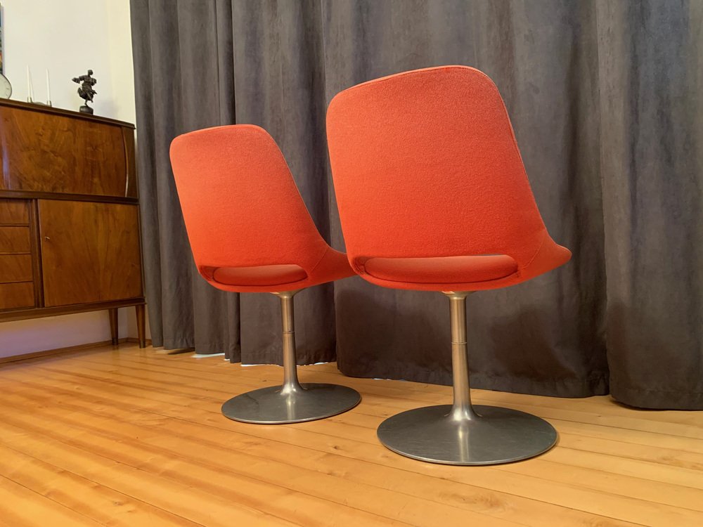 Finnish Polaris Swivel Chairs by Eero Aarnio for Asko Export, 1970s, Set of 2