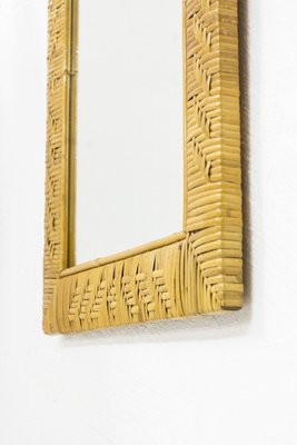 Finnish Rattan Mirror, 1950s-KO-635302