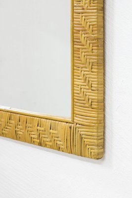 Finnish Rattan Mirror, 1950s-KO-635302