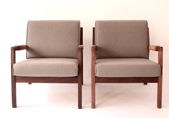 Finnish Rialto Lounge Chairs by Carl Gustaf Hiort af Ornäs for Puun Veisto, 1950s, Set of 2-APD-874530