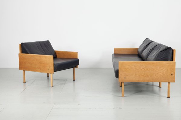 Finnish Sofas and Chairs attributed to Yrjö Kukkapuro for Haimi, 1963, Set of 4-AA-1115397