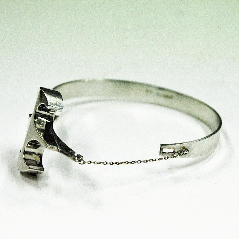 Finnish Sterling Silver Bracelet by Kultaseppä Salovaara, Åbo, 1972