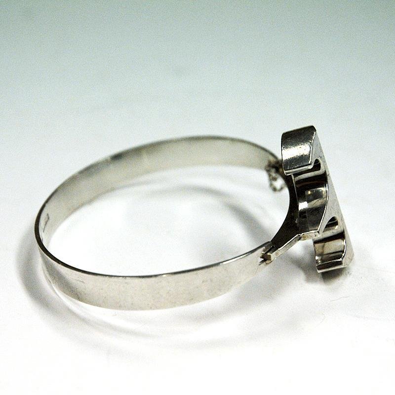 Finnish Sterling Silver Bracelet by Kultaseppä Salovaara, Åbo, 1972