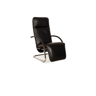 Fino Leather Armchair in Black from Franz Fertig-RQW-2035064