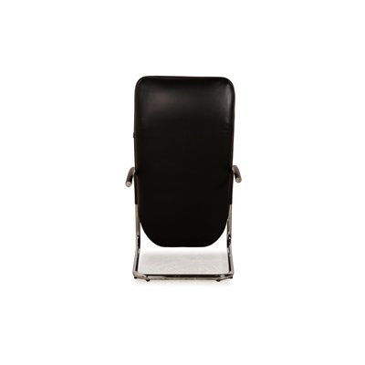 Fino Leather Armchair in Black from Franz Fertig-RQW-2035064