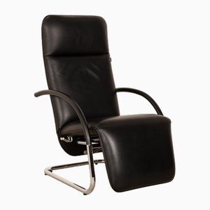 Fino Leather Armchair in Black from Franz Fertig-RQW-2035064