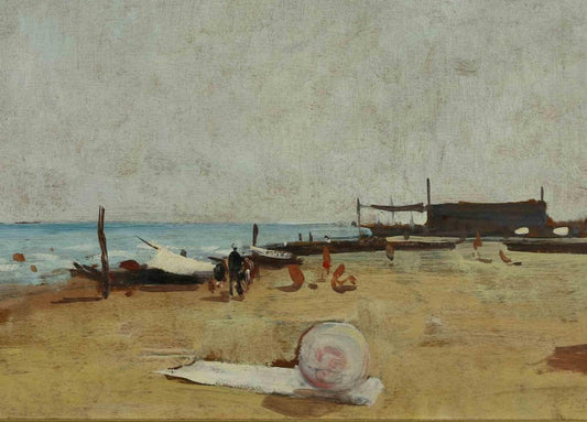 Fioravante Seibezzi, Seaside, Painting, 1950s