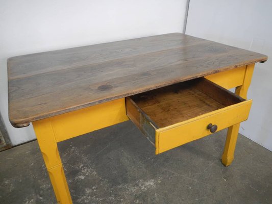 Fir and Chestnut Dining Table, 1960s-WWQ-1783415