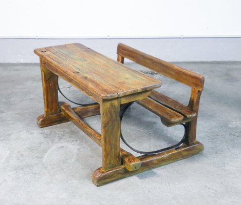 Fir School Bench, 1900s-OJE-1328704