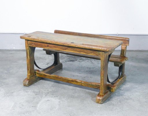 Fir School Bench, 1900s-OJE-1328704