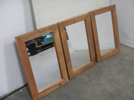 Fir Wood Frame Mirror, 1990s-WWQ-1361248