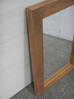 Fir Wood Frame Mirror, 1990s-WWQ-1361248