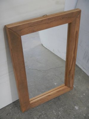 Fir Wood Frame Mirror, 1990s-WWQ-1361248