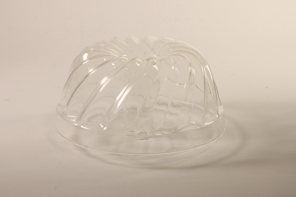 Fire Festival Bundt Cake Mold by Wilhelm Wagenfeld for Schott & Gen Mainz, Germany, 1930s