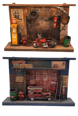 Fire Station & Garage Models, Set of 2-TCS-1140400