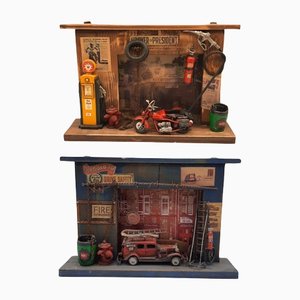 Fire Station & Garage Models, Set of 2-TCS-1140400