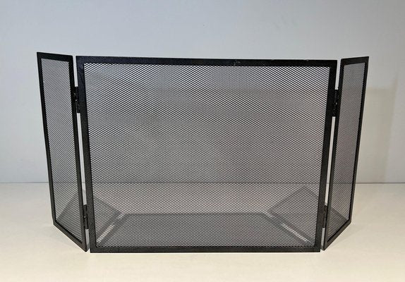 Fireplace Screen in Steel, 1970s-BA-1763920