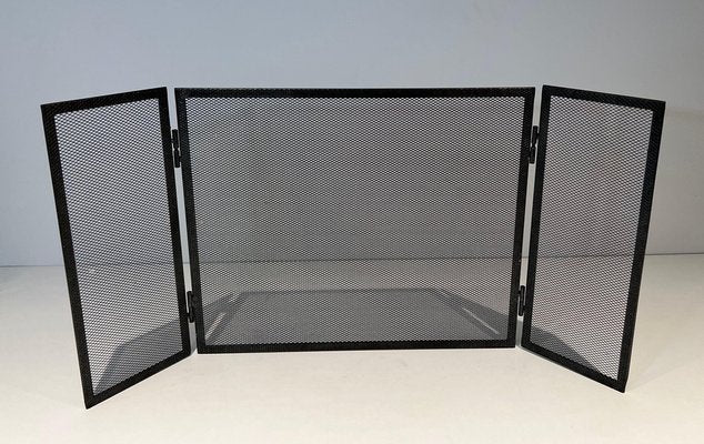 Fireplace Screen in Steel, 1970s-BA-1763920