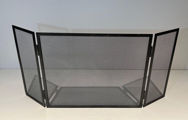 Fireplace Screen in Steel, 1970s-BA-1763920