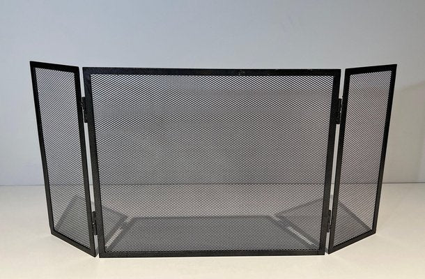 Fireplace Screen in Steel, 1970s-BA-1763920