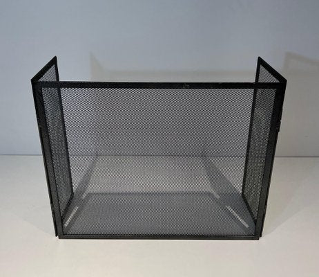 Fireplace Screen in Steel, 1970s-BA-1763920