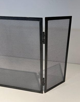 Fireplace Screen in Steel, 1970s-BA-1763920