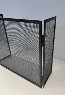 Fireplace Screen in Steel, 1970s-BA-1763920