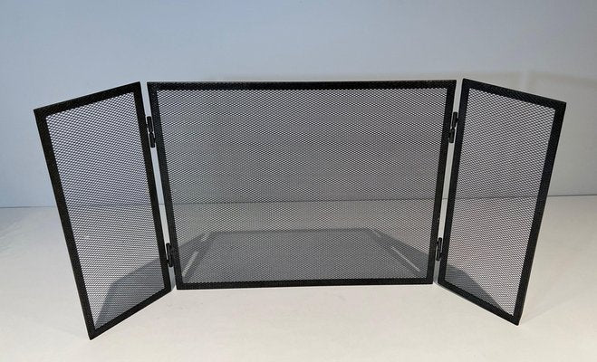 Fireplace Screen in Steel, 1970s-BA-1763920