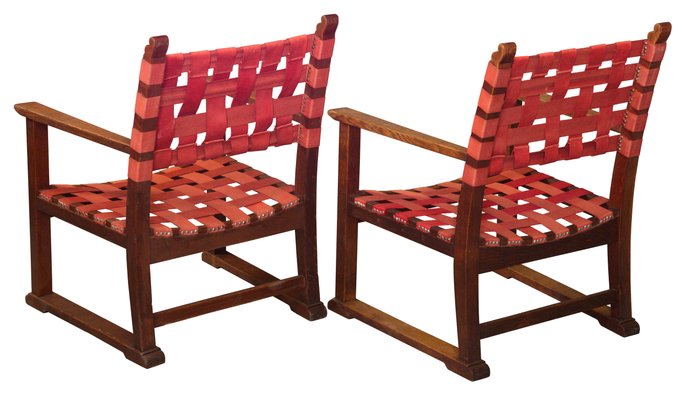 Fireside Chairs by Adolf Loos for Friedrich Otto Schmidt, 1930s, Set of 2-BAR-787217