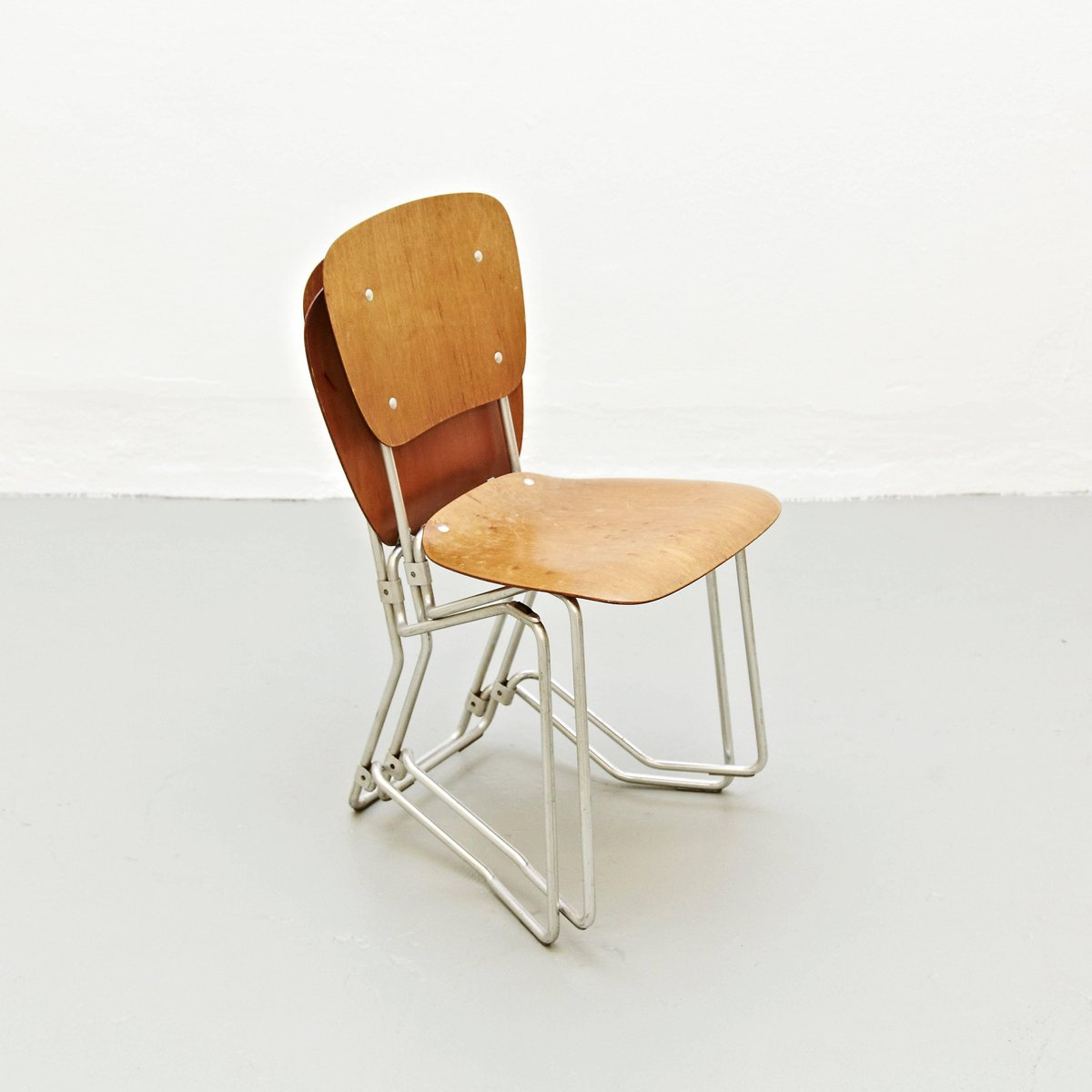 First Edition Chairs by Armin Wirth for Aluflex, 1950s, Set of 2