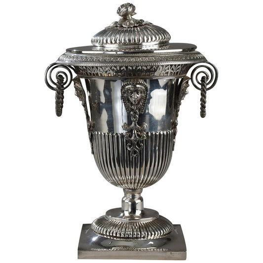 First Empire Egyptian Style Silver Candy Dish