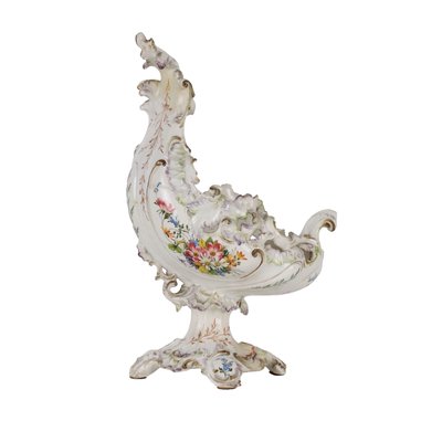 First Half 19th Century Majolica Leaf Shaped Centerpiece-VMM-1724866