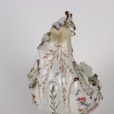 First Half 19th Century Majolica Leaf Shaped Centerpiece-VMM-1724866