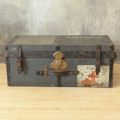 First World War Wooden Chest with Red Cross-WK-1010442